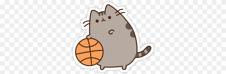 Quotpusheen Basketquot Stickers By Reun Pusheen The Cat, Bag, Animal, Mammal, Rodent Free Transparent Png