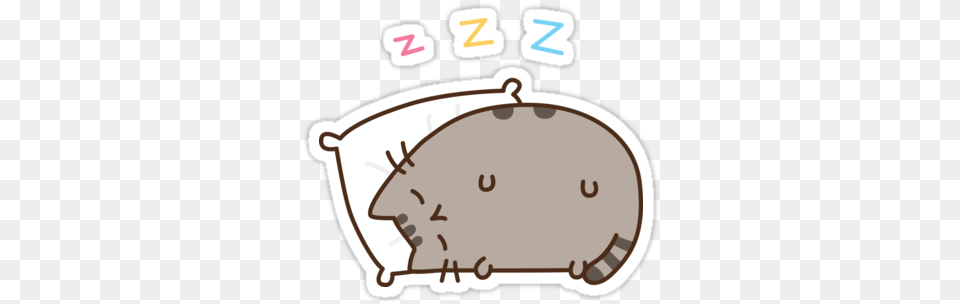 Quotpusheen Sleepquot Stickers By Reun Pusheen Sleeping Png Image