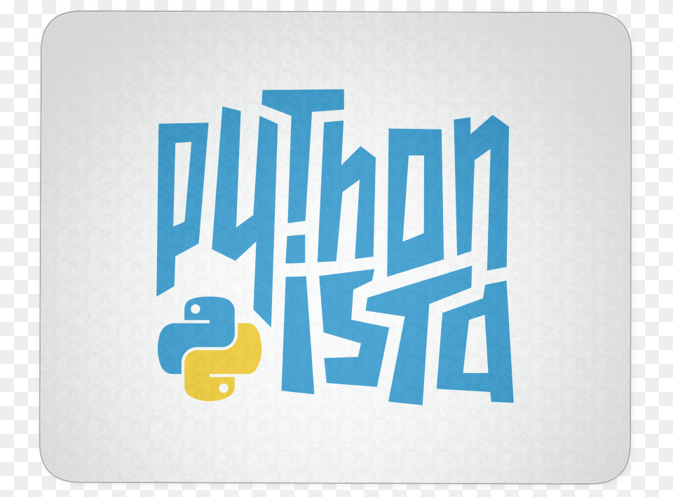 Quotpythonistaquot Mouse Pad Python Programming Language, Text Free Png