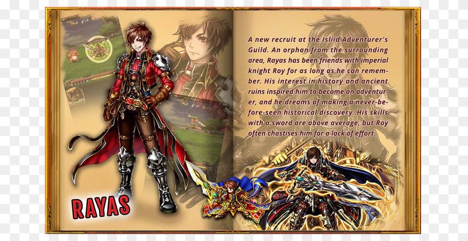 Quotrayas Is The New Rec Quot Grand Summoners Rayas, Book, Comics, Publication, Advertisement Free Transparent Png