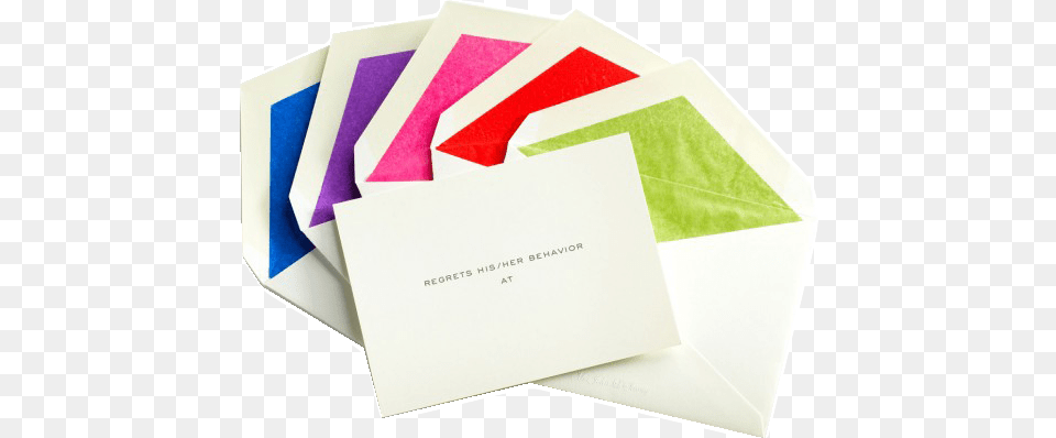 Quotregretsquot Notecard Set Mrs John L Strong, Envelope, Mail, Box Free Png