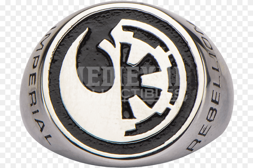 Quotrogue One Split Symbol Signet Ring Star Wars Empire Logo Rogue One Logo, Alloy Wheel, Vehicle, Transportation, Tire Free Png Download