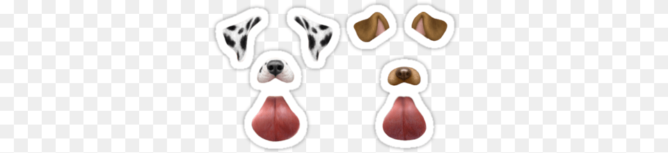 Quotsnapchat Dog Filters Quot Stickers By Karmakunta Redbubble, Body Part, Mouth, Person, Tongue Free Transparent Png