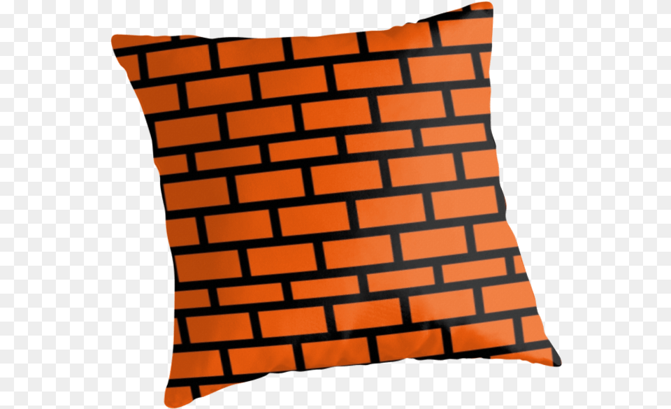 Quotsuper Mario Brick Patternquot Throw Pillows Josiahfrench Throw Pillow, Home Decor, Cushion, Wall, Building Free Transparent Png