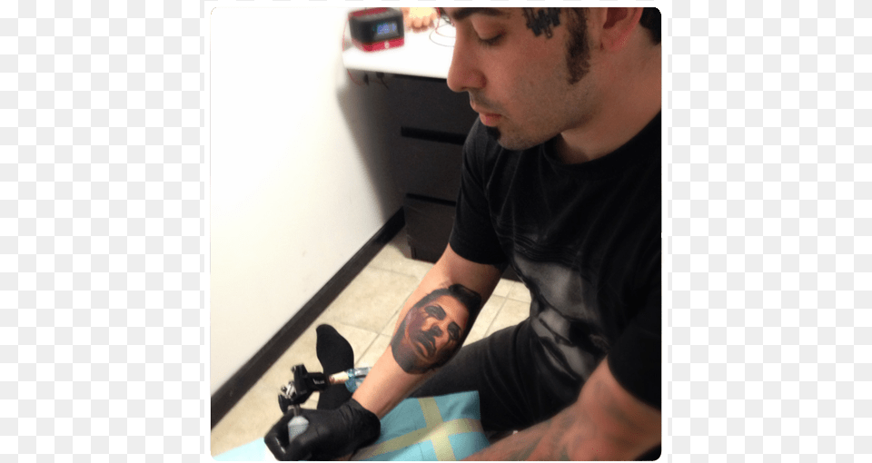 Quotthe Valor Tattoo Machine Is A Great Piece If Equipment Sitting, Skin, Person, Man, Male Free Png