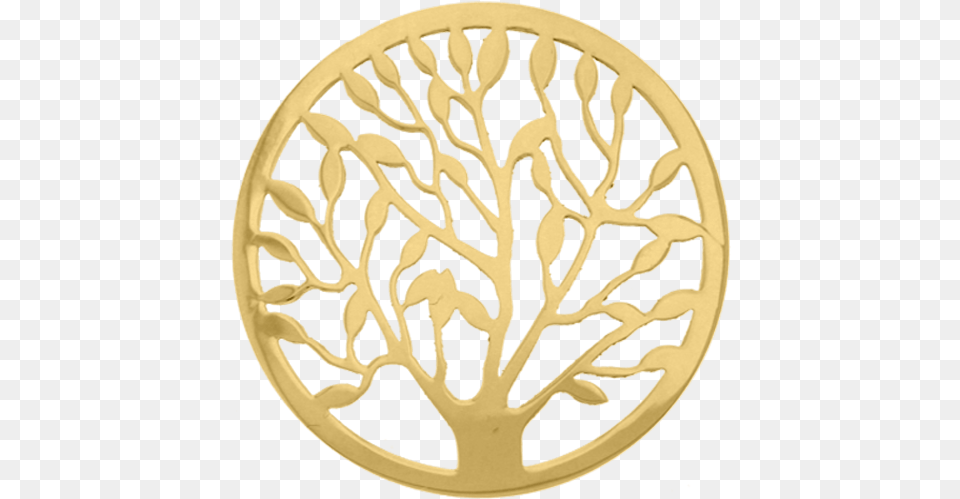 Quottree Of Lifequot Cover Insignia 33mm Fantasy Insignia, Gold, Machine, Wheel Png Image
