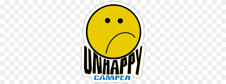 Quotunhappy Camperquot Stickers By Sandrawidner Redbubble Unhappy Camper Classic T Shirt, Ball, Sport, Tennis, Tennis Ball Png