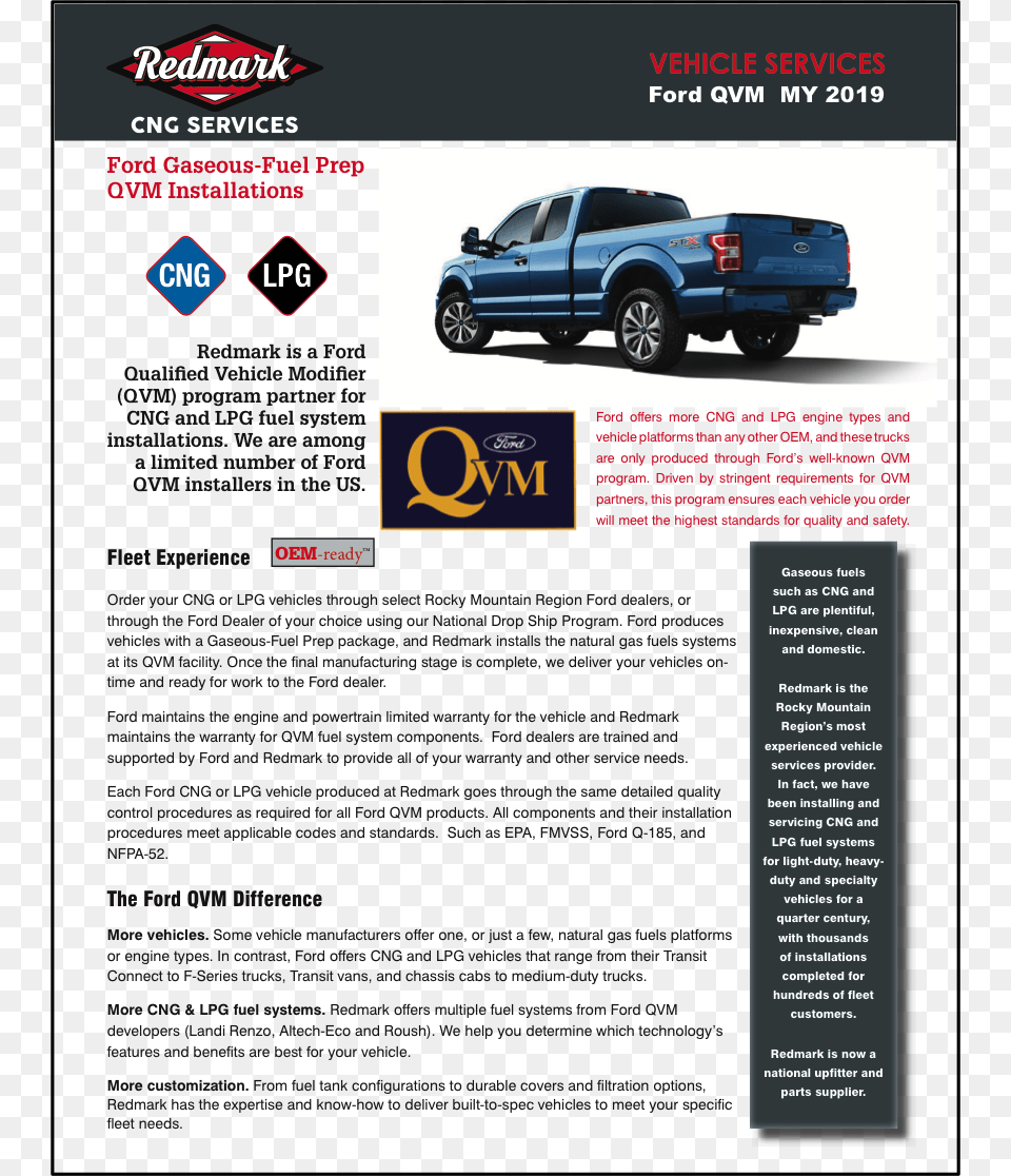 Qvm Brochure Preview Ford Motor Company, Vehicle, Truck, Transportation, Pickup Truck Free Png Download