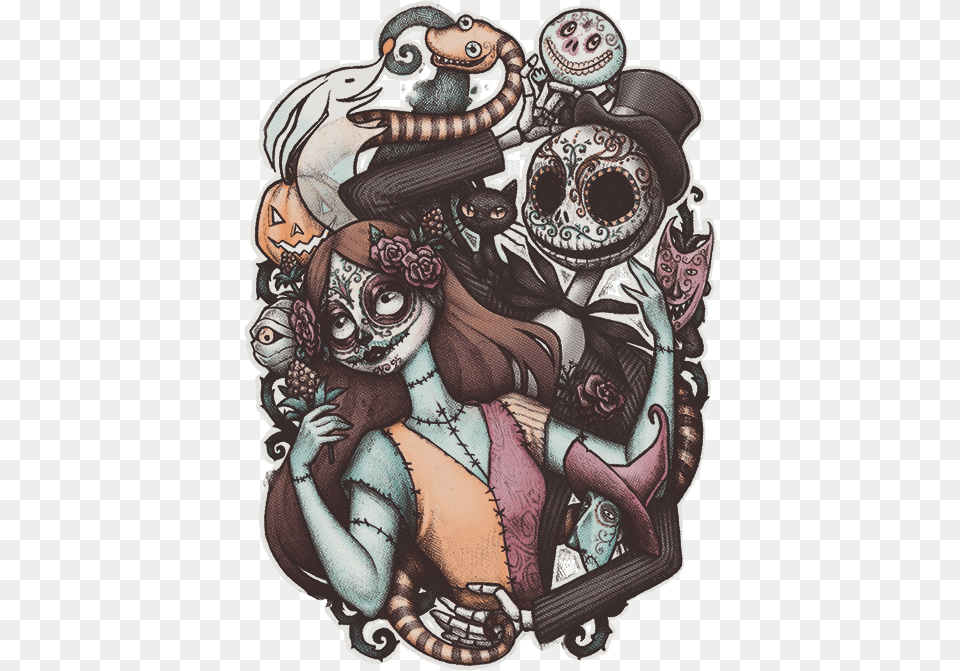 Qwertee Limited Edition Cheap Daily T Shirts Gone In 24 Nightmare Before Chrirtmas, Book, Comics, Publication, Art Png Image