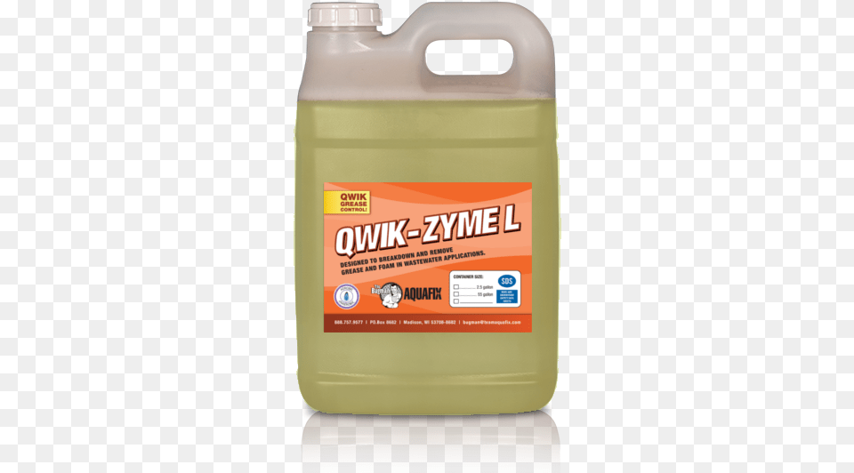 Qwik Zyme L Grease Degrader Bottle, Cooking Oil, Food Free Png Download
