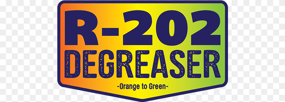 R 202 Orange To Green Biodegradable Degreaser Orange, License Plate, Transportation, Vehicle, Text Free Png