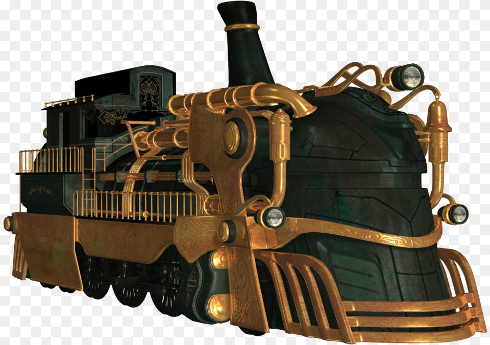 R Station For Trains Images V Steam Punk Train Clip Art, Railway, Locomotive, Vehicle, Transportation Free Png Download