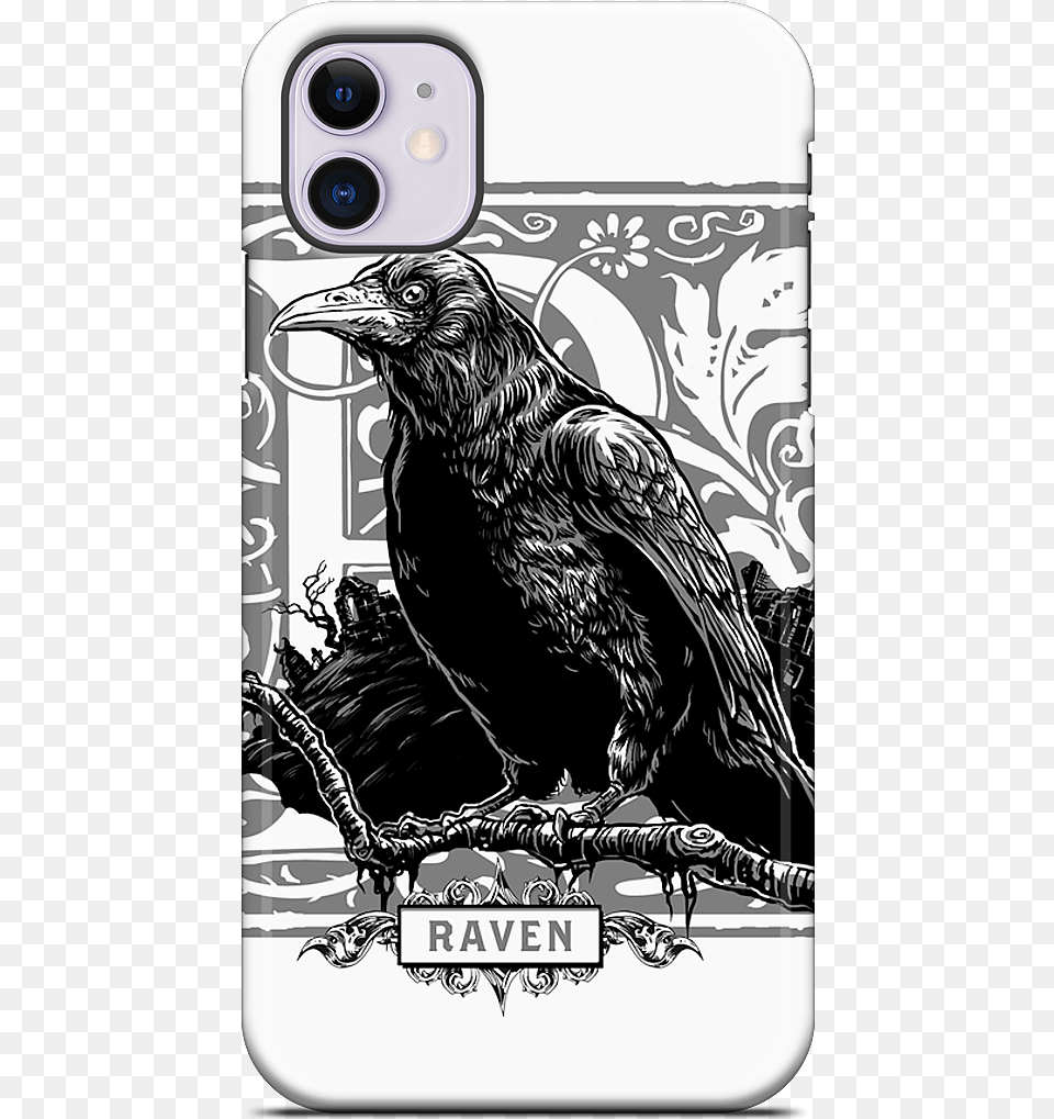 R Is For Raven Iphone Casedata Mfp Src Cdn Crow, Animal, Bird, Phone, Mobile Phone Free Transparent Png