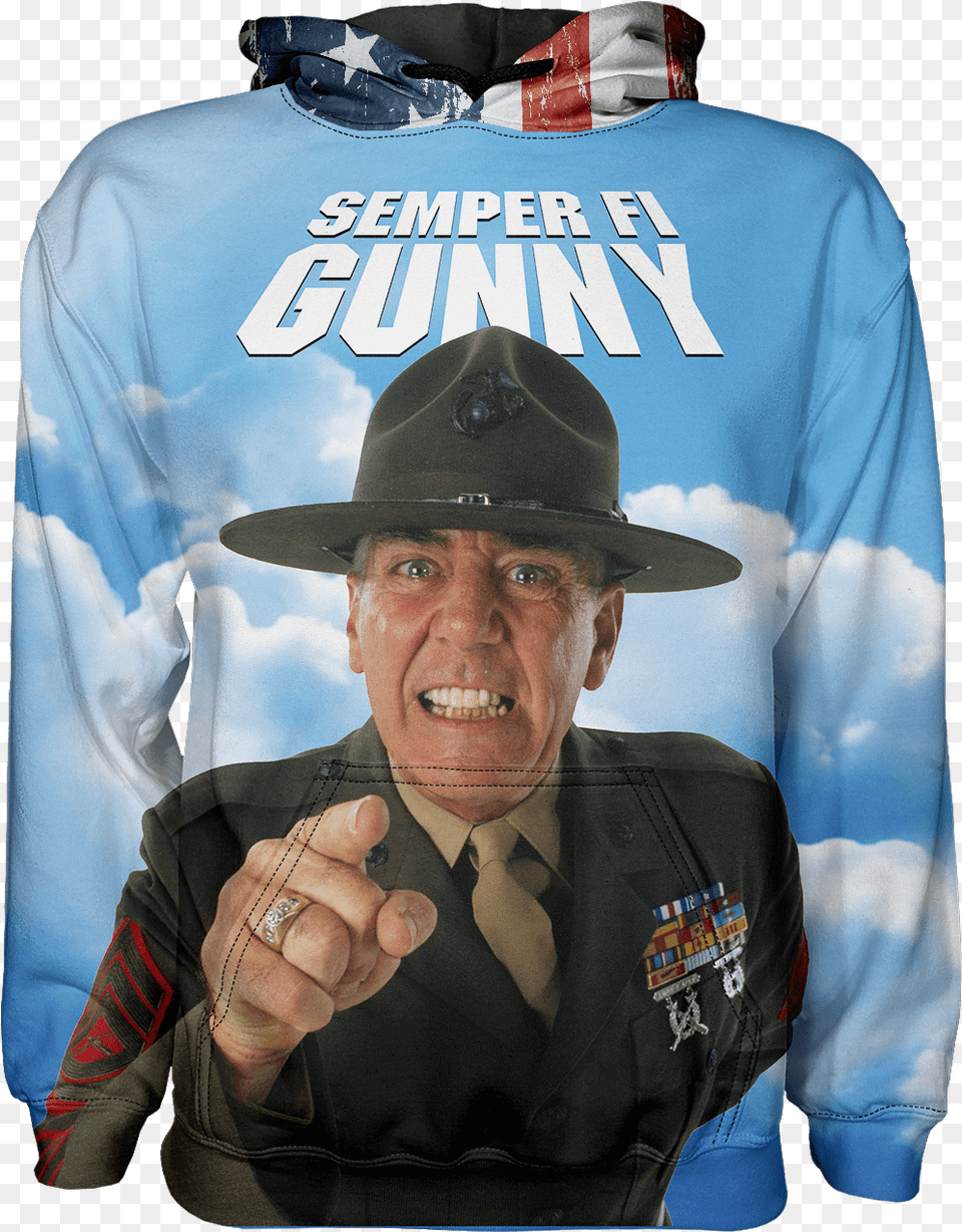 R Lee Ermey Glock, Hand, Person, Shirt, Finger Free Png