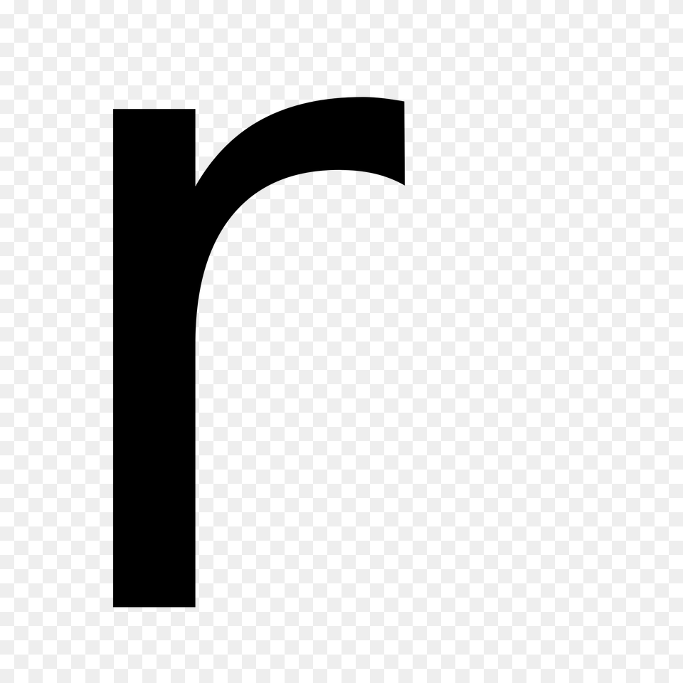 R Letter, Gray Png