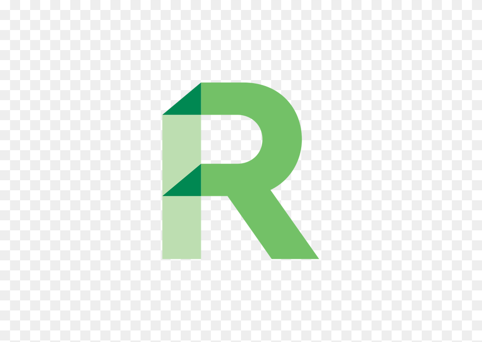 R Logo Image, Green, Symbol, Text Free Transparent Png