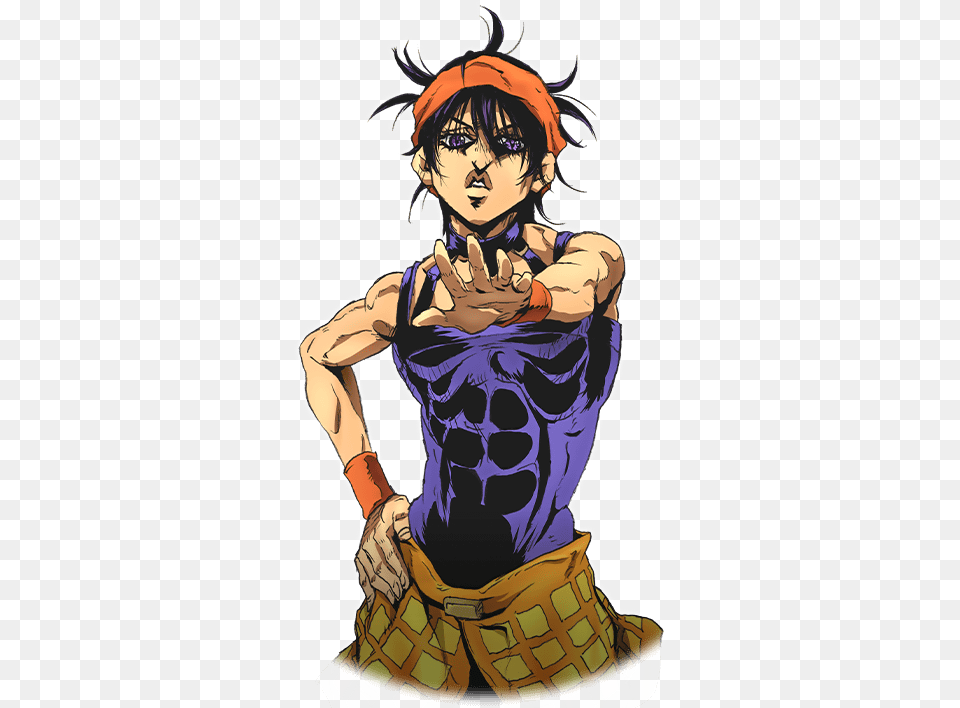 R Narancia Ghirga Anime Ver Jojoss Wiki Narancia, Book, Comics, Publication, Person Png