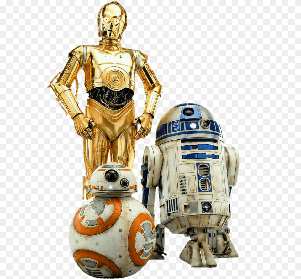 R2d2 Bb8 R2d2 And C3po, Robot, Adult, Male, Man Png