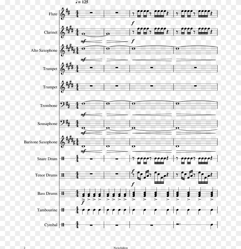 Ra Ra Rasputin Bass Sheet Music, Gray Free Png Download