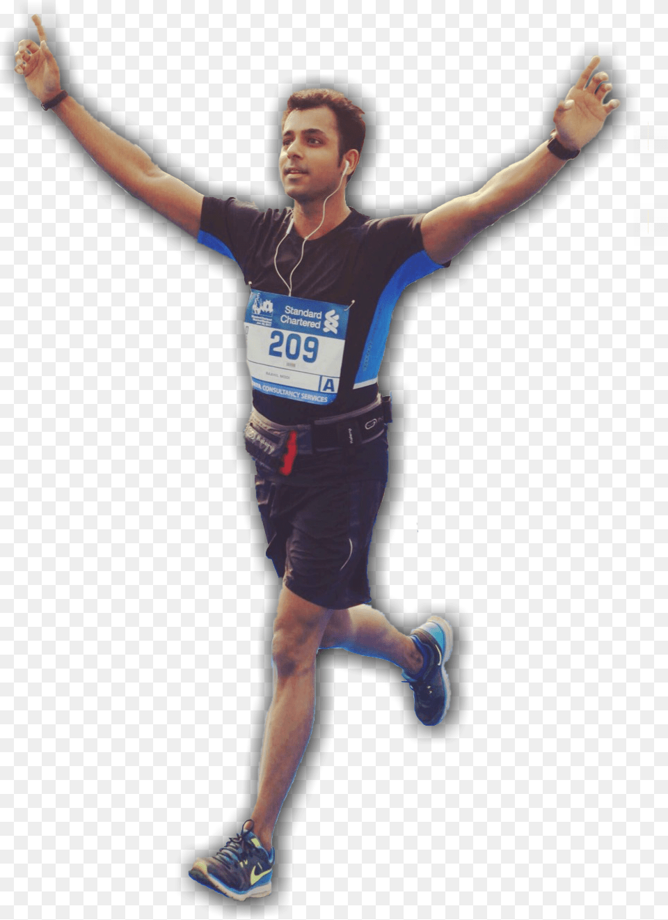 Raahil Modi Is A Mumbai Based Marathoner Focused On Marathon, Clothing, Shorts, Teen, Male Free Png Download