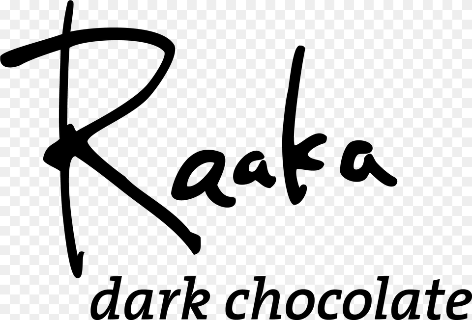 Raaka Chocolate Calligraphy, Gray Png Image