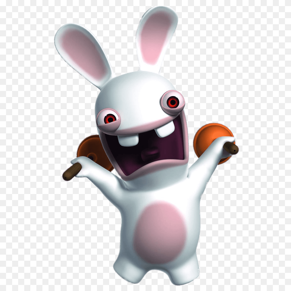 Rabbid Holding 2 Toilet Plugs, Animal, Mammal, Smoke Pipe, Wildlife Free Transparent Png