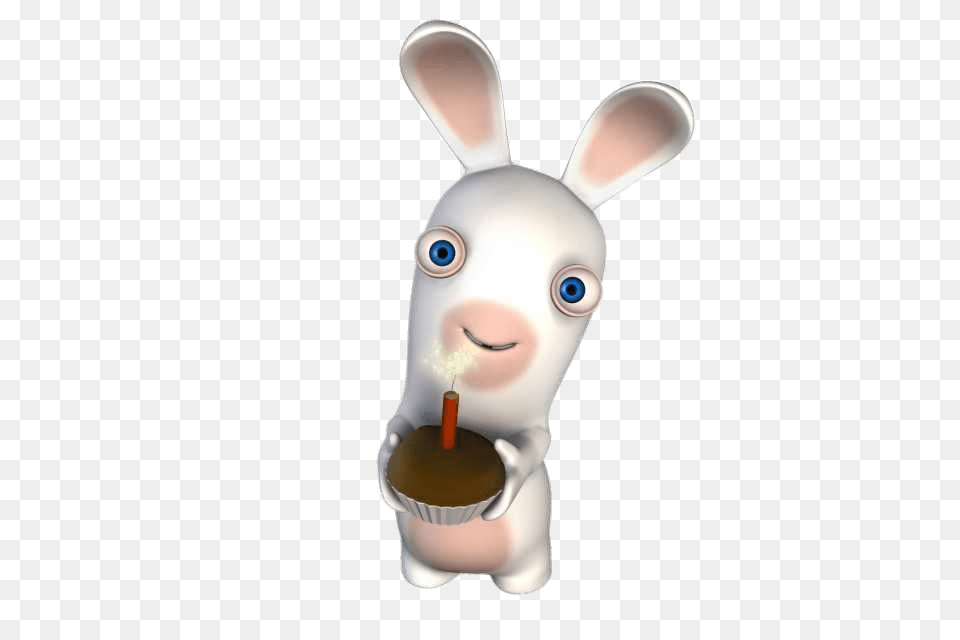 Rabbid Holding A Cake Animal, Canine, Dog, Mammal Free Transparent Png