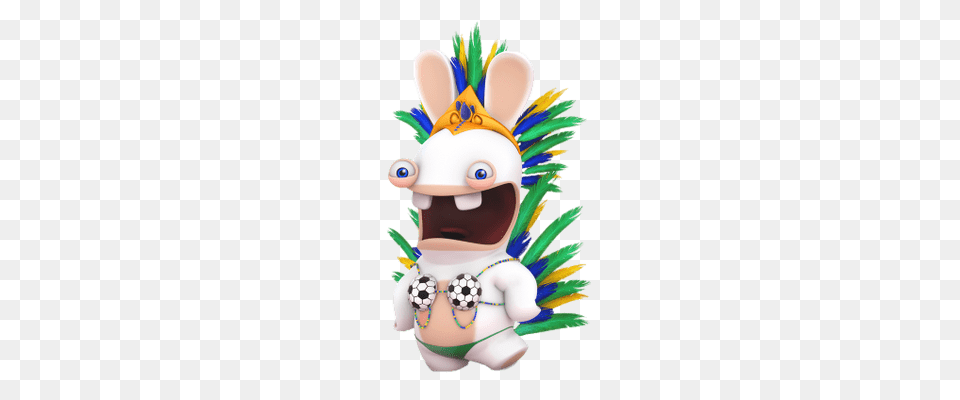 Rabbid In World Cup Outfit Transparent, Plush, Toy Free Png