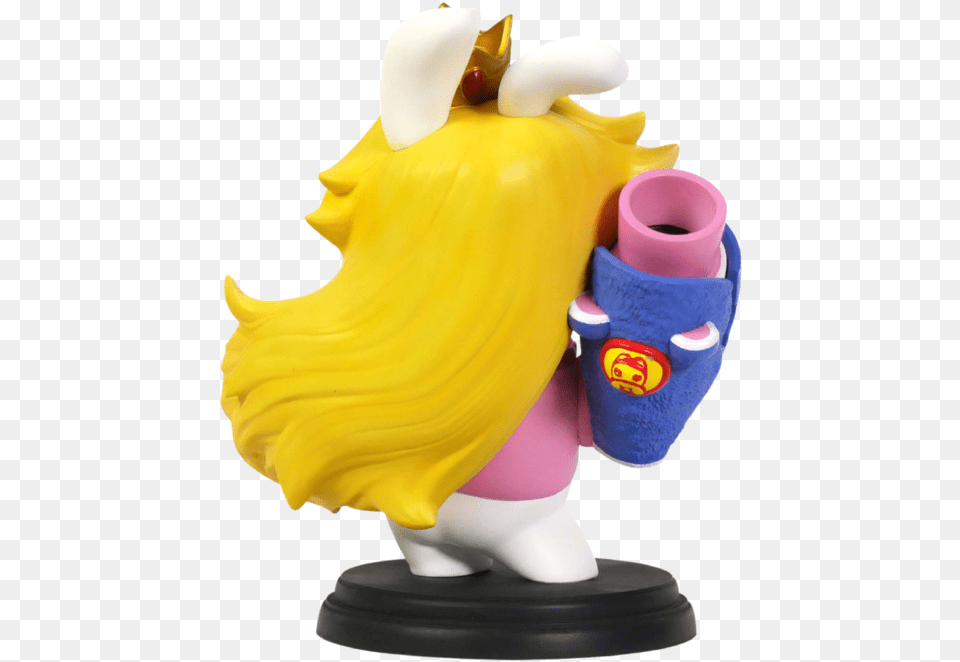 Rabbid Peach Mario Y Rabbids Rabbid Peach, Figurine, Tape, Baby, Person Png Image