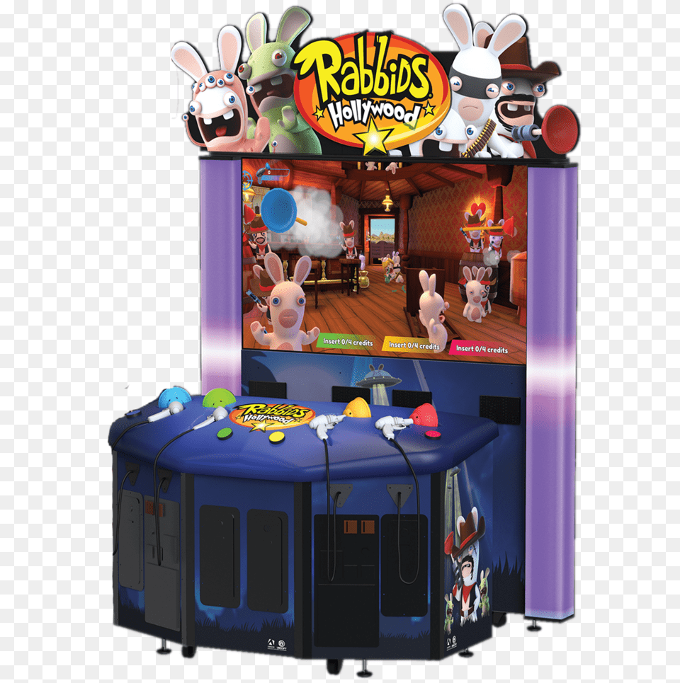 Rabbids Hollywood, Arcade Game Machine, Game, Railway, Train Png Image