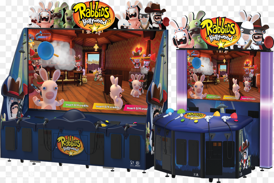 Rabbids Hollywood Arcade Game, Person, Arcade Game Machine Free Png Download