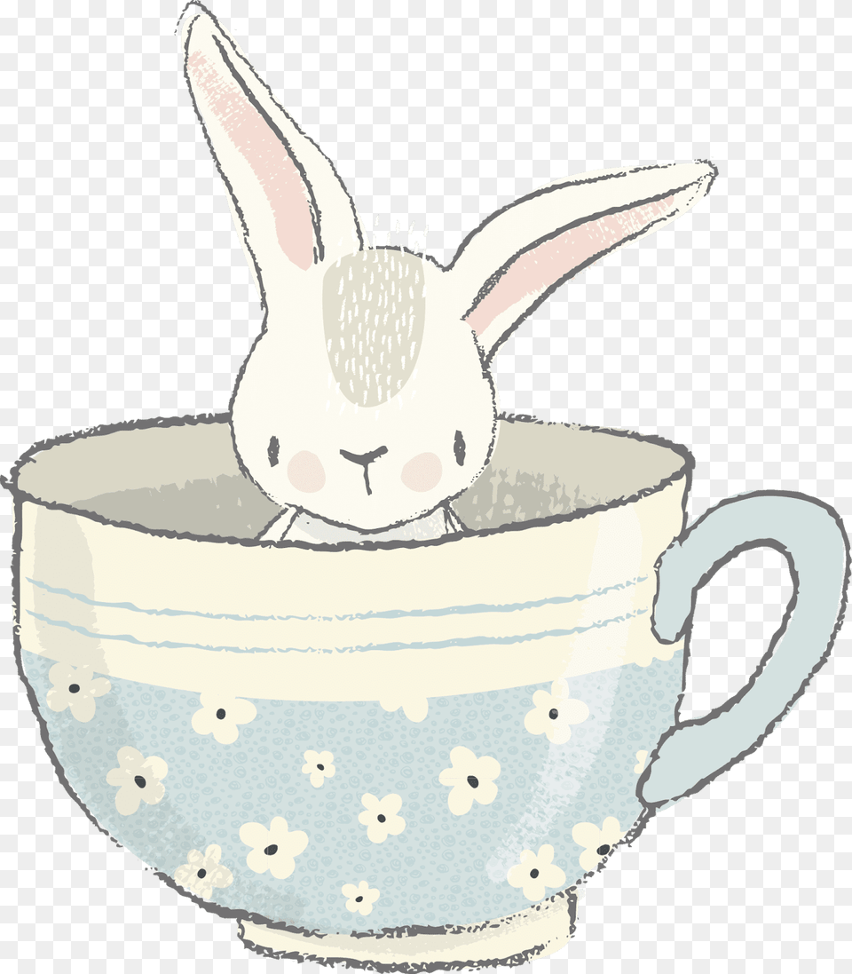Rabbit, Cup, Bowl Png