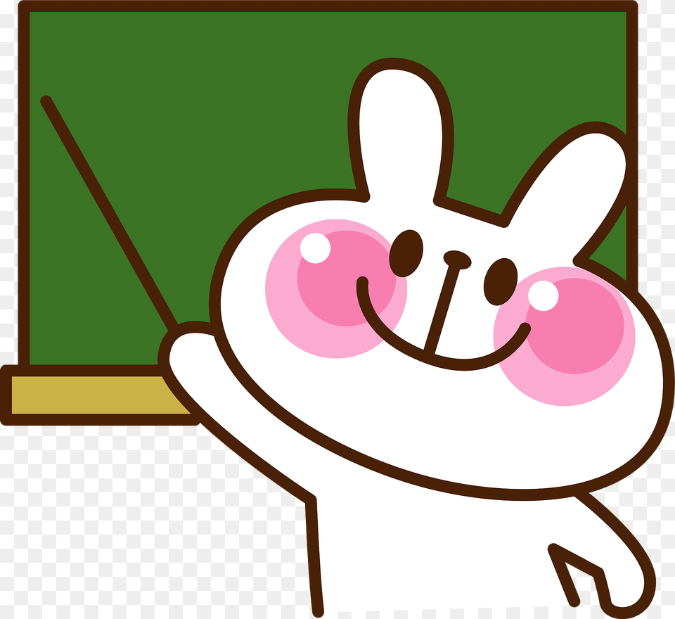 Rabbit Acting As Teacher Clipart Free Transparent Png