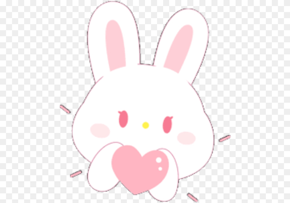 Rabbit Bunny Pink Cute Soft Aesthetic Pastel Pink Aesthetic Kawaii And Soft, Animal, Mammal Png Image