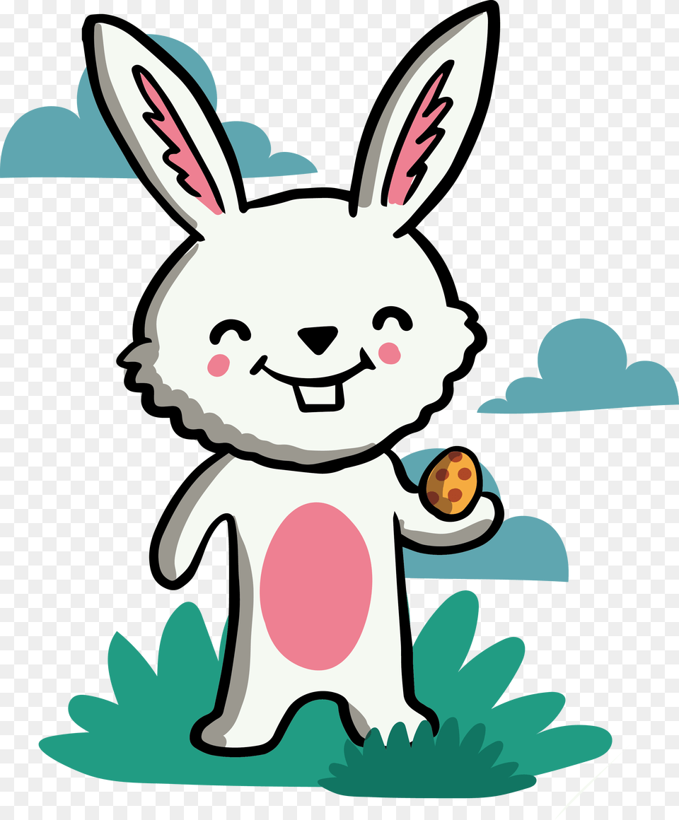 Rabbit Cartoon White Rabbit Cartoon, Face, Head, Person, Baby Free Png