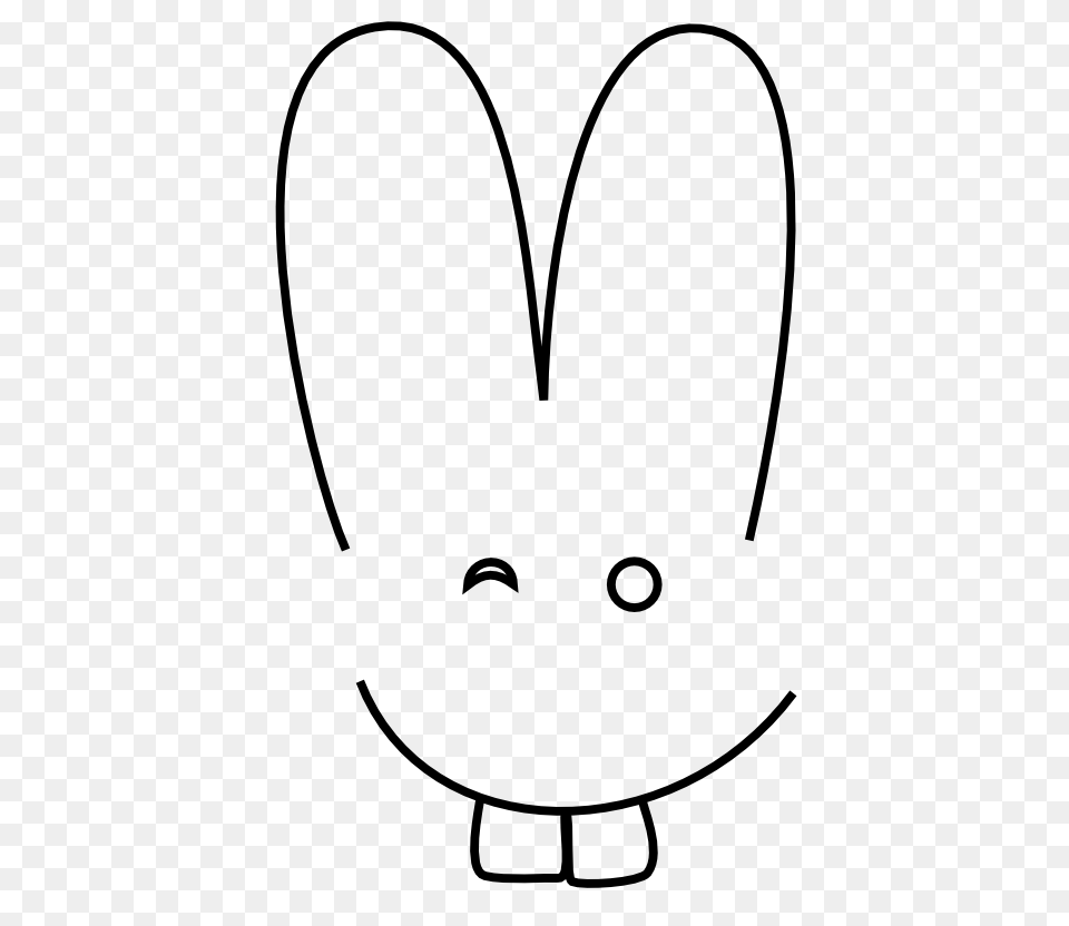 Rabbit Clip Art, Stencil Free Png