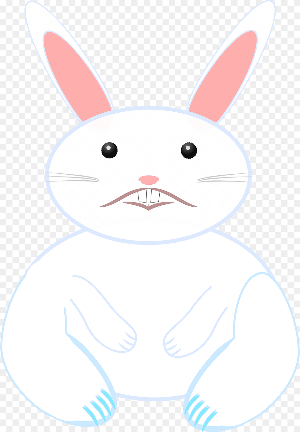 Rabbit Clipart, Face, Head, Person, Mammal Png Image