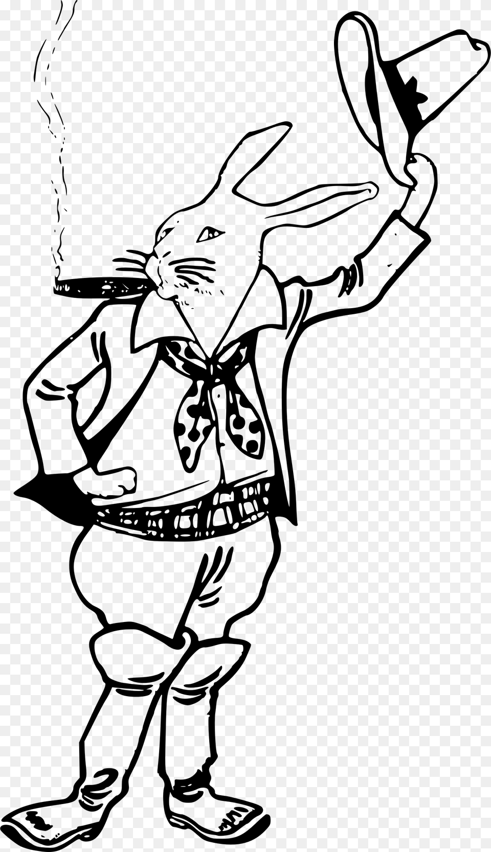 Rabbit Cowboy Clip Arts Clip Art, Gray Png
