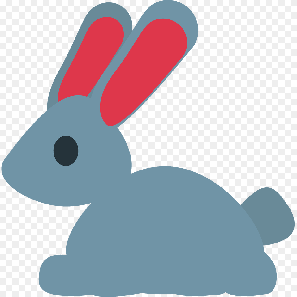 Rabbit Emoji Clipart, Animal, Mammal, Nature, Outdoors Png Image