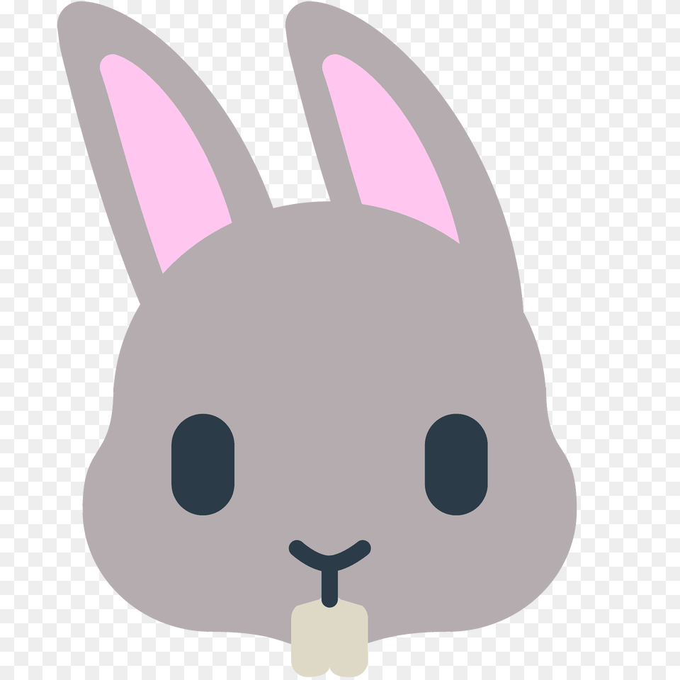 Rabbit Face Emoji Clipart, Toy, Plush, Mammal, Animal Free Transparent Png