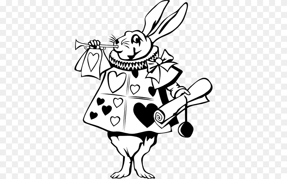 Rabbit From Alice In Wonderland Clip Art For Web, Book, Comics, Publication Free Png