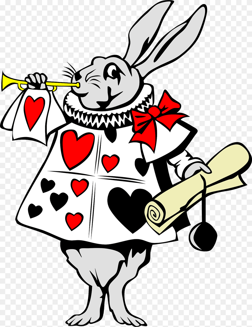 Rabbit From Alice In Wonderland Clipart, People, Person, Book, Comics Free Png Download