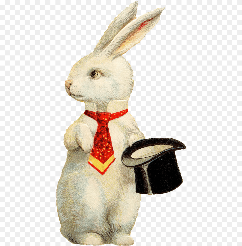 Rabbit Hat Background Image Easter Bunny Top Hat, Accessories, Formal Wear, Tie, Animal Free Png Download