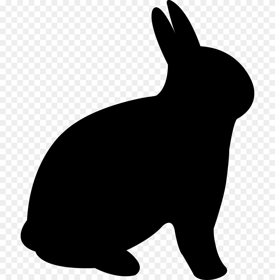 Rabbit Icon, Animal, Mammal, Silhouette, Fish Png Image