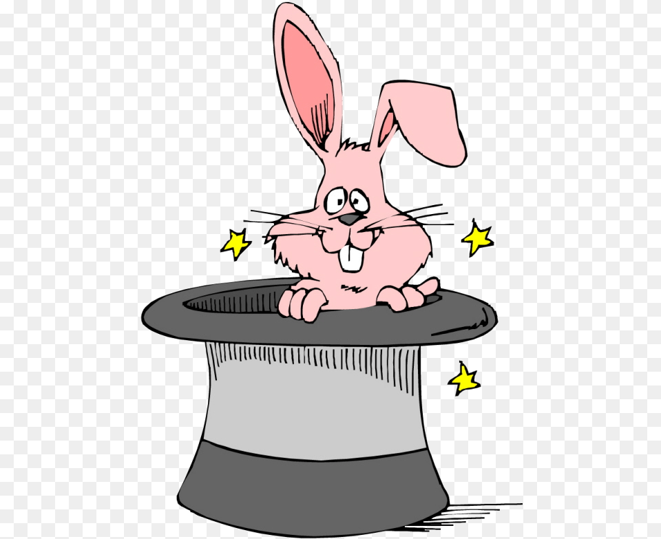 Rabbit In The Hat Cartoon, Animal, Mammal Free Png Download