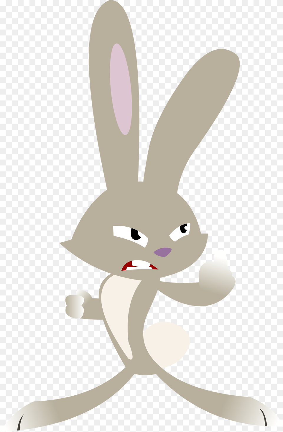 Rabbit Is Mad Vector By Shayla567 D56kf60 Skunk Fu Rabbit, Animal, Fish, Sea Life, Shark Free Png Download