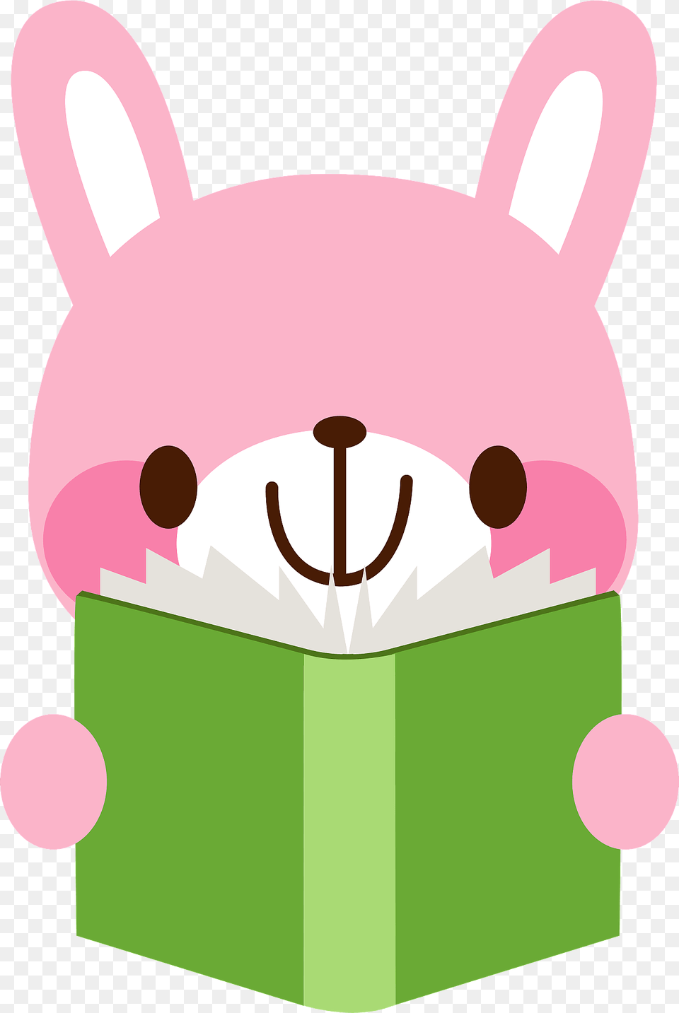 Rabbit Is Reading A Book Clipart Free Png Download
