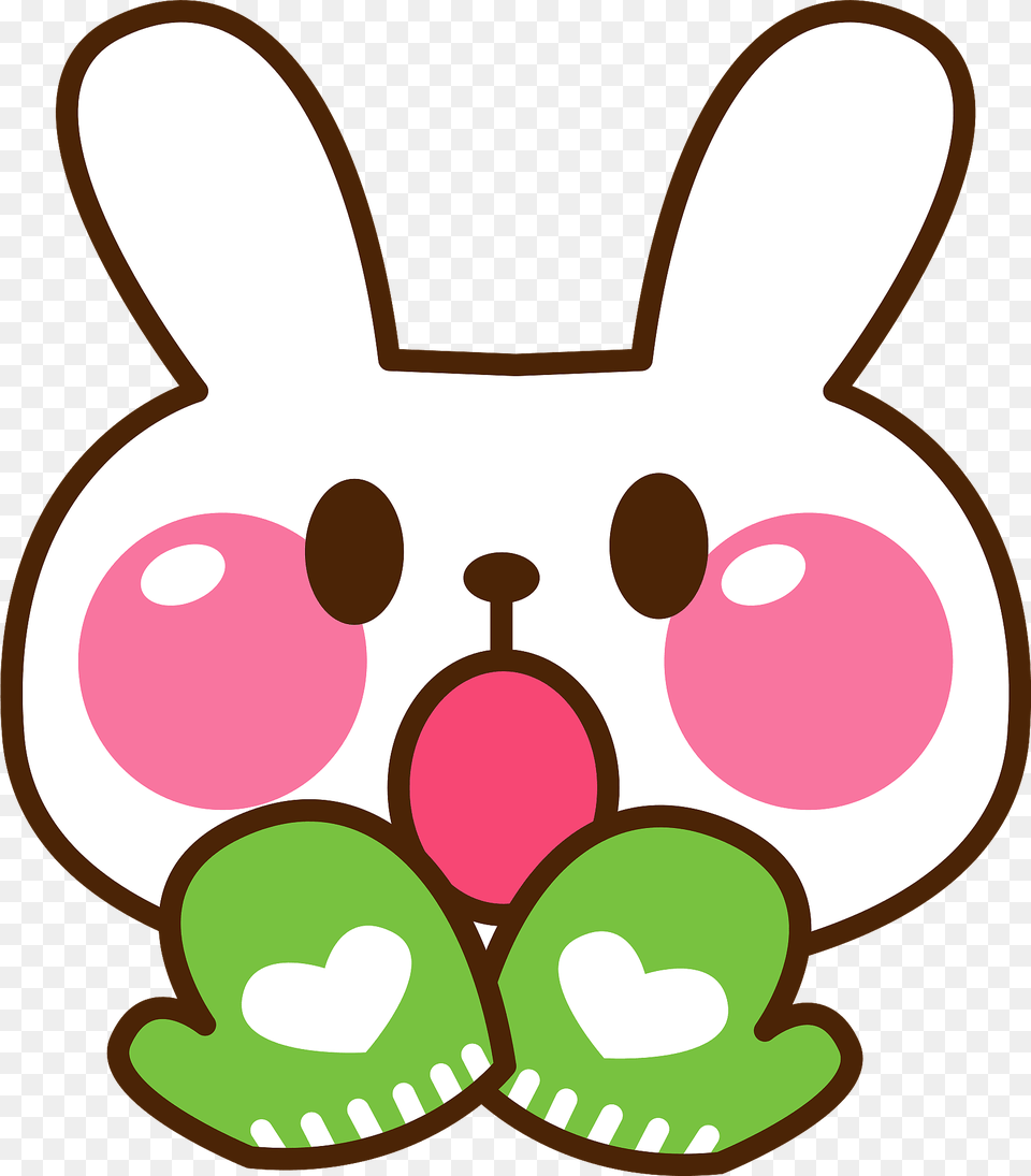 Rabbit Is Wearing Gloves Clipart, Plush, Toy, Animal, Mammal Free Transparent Png