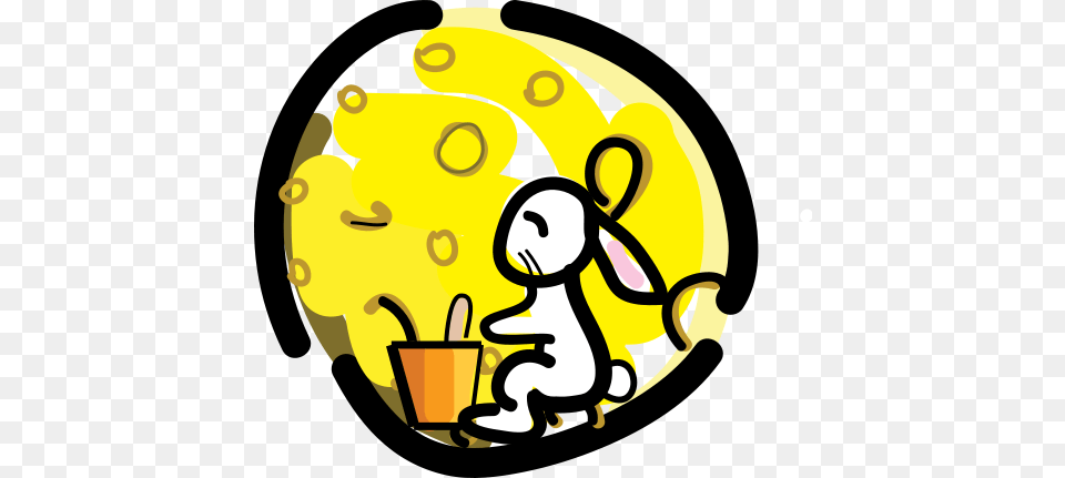 Rabbit On The Moon, Banana, Food, Fruit, Plant Png Image