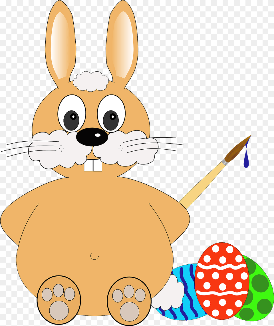 Rabbit Painting Easter Eggs Clipart, Animal, Fish, Sea Life, Shark Free Png Download